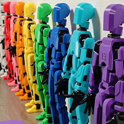 Assembly Completed Titan 13 Action Figure Set,Titan 13 Robot Action Figures 3D Printed Multi Jointed Movable,Nova 13 Action Figure,Decorations for Action Figures (9pcs,Assembly Completed)