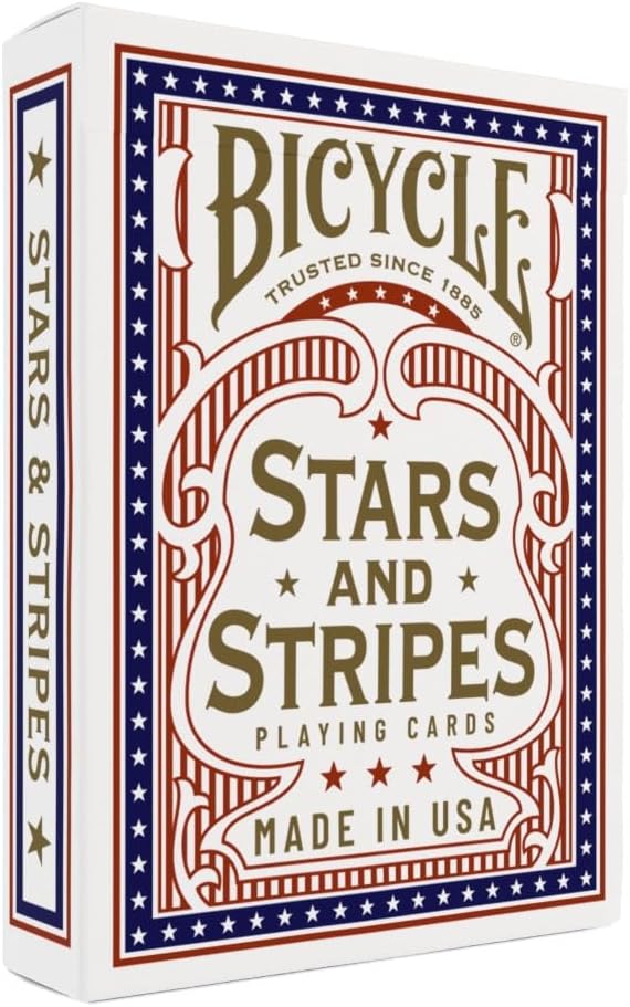 Bicycle Stars and Stripes Playing Card, American Playing Cards, American Flag Design, 1 Deck