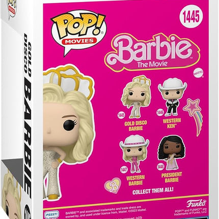 Funko POP! Movies: Barbie - Gold Disco Barbie - (Dance Party) - Collectable Vinyl Figure - Gift Idea - Official Merchandise - for Kids & Adults - Movies Fans - Model Figure for Collectors and Display