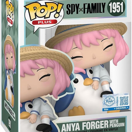 Funko Pop! Plus: SPY x Family - Anya Forger with Penguin - Amazon Exclusive - Collectable Vinyl Figure - Gift Idea - Official Merchandise - Toys for Kids & Adults - Anime Fans - Figure for Collectors