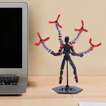 T13 Action Figure (Assembly Completed) Titan 13 Dummy 13 Action Figure Robot 13 Figure 3D Printed Articulated Multi-Jointed Movable Robot Model (Tentacle-RD)