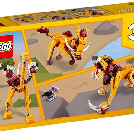LEGO Creator 3in1 Wild Lion 31112 3in1 Toy Building Kit Featuring Animal Toys for Kids, New 2021 (224 Pieces)