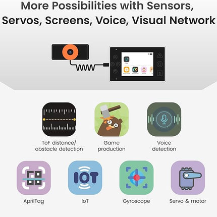 Nous AI Robot for Kids Ages 12+, STEM Coding Robot for Boys and Girls with Scratch & Python Programming, Robot Building Kit for Kids to Build Your Own AI Robot