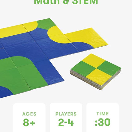 SimplyFun Trifusion – Visual Mapping Strategy Board Game for Kids, 2-4 Players, Ages 8 and Up – Spatial Reasoning, Pattern Recognition & Planning – 30 Min Playtime – STEM Board Game
