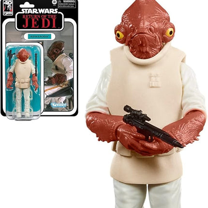 Star Wars The Black Series Admiral Ackbar, 40th Anniversary Return of The Jedi 6-Inch Collectible Action Figure, Ages 4 and Up (F5539)