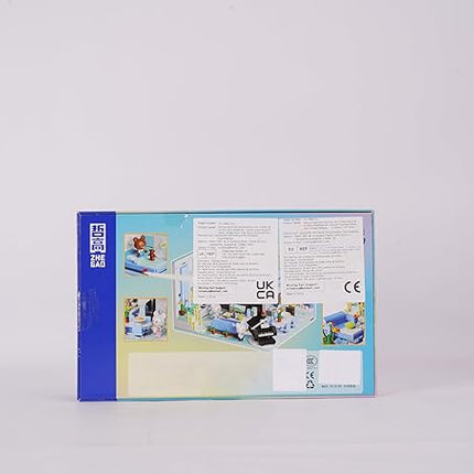 Friends House Building Block Set, Bear Room Small Brick Model, Creative Construction Mini Building Block Toy, Hobbies Christmas Birthday Gift for Teens Children Kids Boys Girls 8+ 1165 PCS