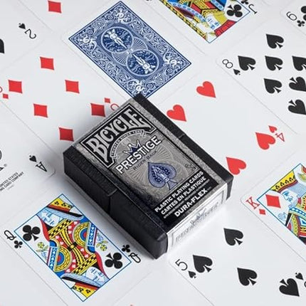 Bicycle Prestige Waterproof Plastic Playing Cards, Red and Blue 2 Pack
