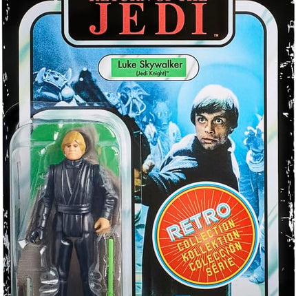 STAR WARS Retro Collection Luke Skywalker (Jedi Knight), Return of The Jedi 3.75-Inch Collectible Action Figures, Ages 4 and Up