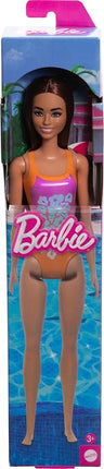 Barbie Fashion & Beauty Muñeca Playa con Traje de Baño Naranja