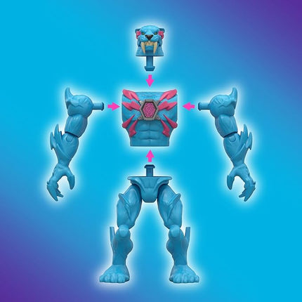 MRBEAST LAB Hybrids Single Pack, Mix & Match Millions of Combinations to Create The Ultimate Beast and Reveal Individual Beast Parts to Create 1 of 10 4" Hybrid Figures, 30+ to Collect