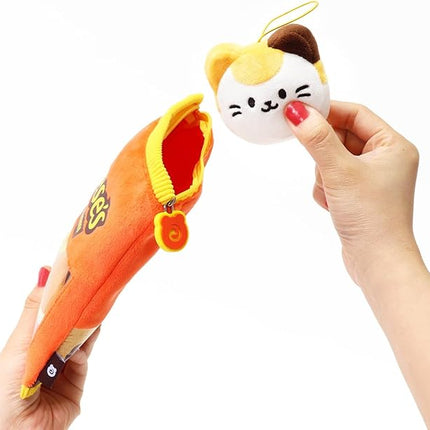 Anirollz x Hershey Reeses Snack Bag Mini Plush Set – Kawaii Collectible Plush Toys – 3-Color Kittiroll, Brown Foxiroll & Chickiroll