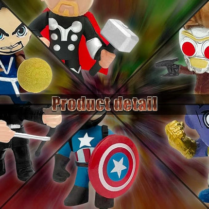 Mini Superhero Toys, 26PCS Minifigures Small Action Figures Superhero Party Birthday Decorations for Kids’ Christmas Stocking, Easter Eggs Cake Toppers Collectibles