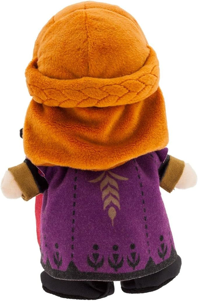 Disney Store Official Anna nuiMOs Plushie - Soft Plush with Embroidered Features, Poseable Hands & Turning Head, Magnetic Hands for Holding, 6 Inches, Dress Up with nuiMOs Outfits