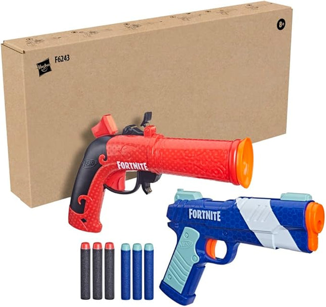 Nerf Fortnite Dual Pack with Two Fortnite Blasters and Six Nerf Elite Arrows