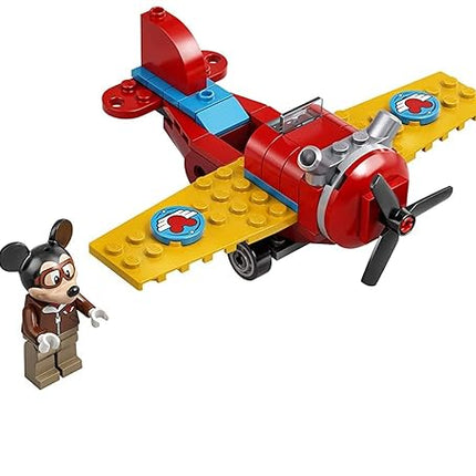 LEGO Disney Mickey and Friends Mickey Mouse’s Propeller Plane 10772 Building Kit Toy; Perfect for Creative Play; New 2021 (59 Pieces), Multicolor