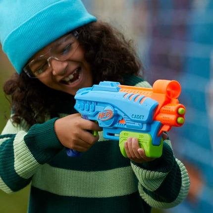 Nerf Elite Jr Ultimate Starter Set, 2 Easy Play Toy Foam Blasters, 15 Nerf Elite Darts, 2 Targets, Kids Outdoor Games (F6369)