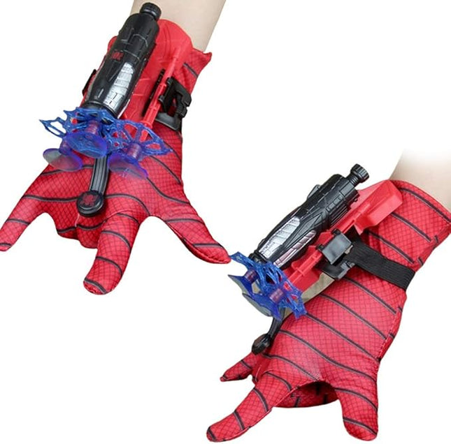 keivon Spider Gloves Man Web Shooter for Kids, Launcher Spider Kids Plastic Cosplay Glove Hero Movie Launcher Wrist Toy Set Funny Decorate Children Funny Educational Toys