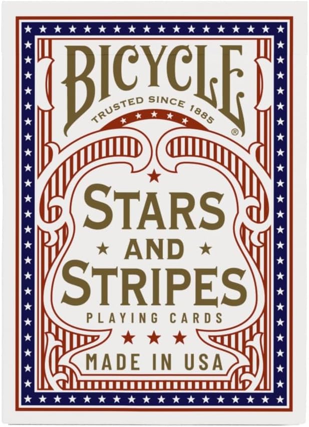 Bicycle Stars and Stripes Playing Card, American Playing Cards, American Flag Design, 1 Deck