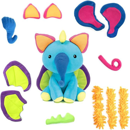 Educational Insights Mixaroo - Stuffed Animal for Social Emotional Learning Activities, Fine Motor Preschool Toys, Toddler Learning Toys, Kindergarten Classroom Must Haves, Gifts for Kids Ages 2+
