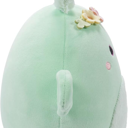 Squishmallows Original 7.5-Inch - Tove The Mint Green Mothman with Flower Crown and Fuzzy Belly