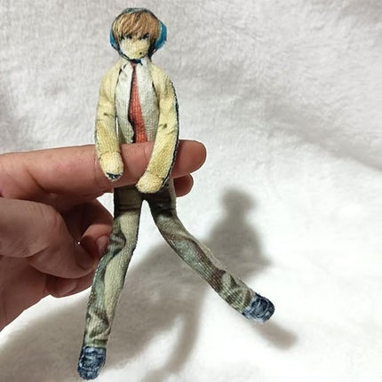 Light Yagami Plush Pillow Light Yagami Figure Soft Stuffed Funny Abstract Plush Throw Pillow Twistable L Smile Plush Cushion Sofa Decoration