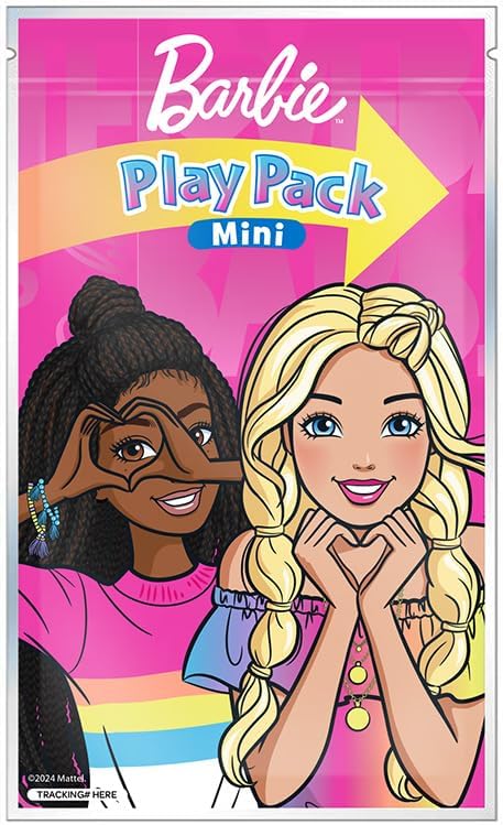 Barbie Play Packs | Barbie Party Favors Goodie Bags | Grab & Go Each with Coloring Book, 2 Mini Crayons, and a Barbie Sticker Sheet Goody Bag | Officially Licensed | 10-Pack