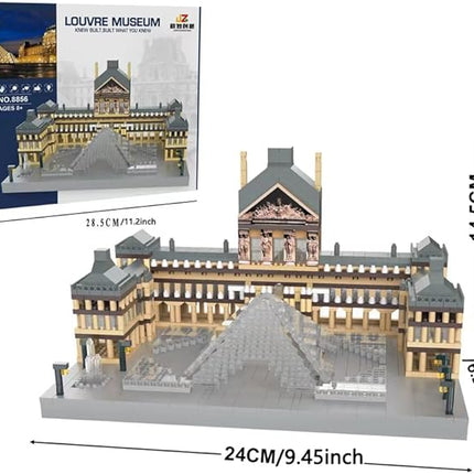 Louvre Micro Mini Building Blocks Architecture Toys Sets Assembly Adult Construction Unleash Your Love for The Louvre