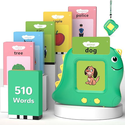 Toddler Toys Talking Flash Cards with 510 Sight Words, Montessori Learning Toys for Toddler 1-3 2-4, Autism Sensory Speech Therapy for Boys Girls 2 3 4 5 6 Year Old Kids Gifts
