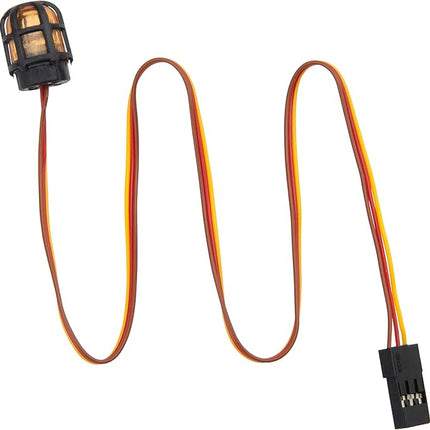 ShareGoo 2Pcs RC Car LED Light RC Beacon Light Strobing-Blasting/Flashing/Rotating Mode Compatible with Traxxas Axial 1/10 1/12 1/16 RC Crawler Car 1/14 Tamiya Tractor Truck (Orange)