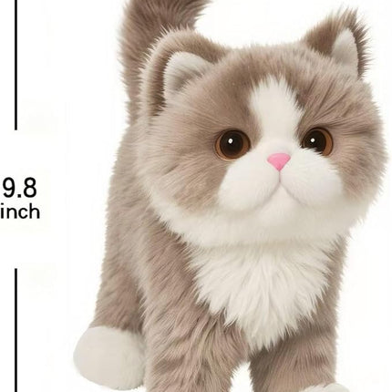 Brown Cat Stuffed Animal – Cute cat Plush Toy for Kids & Adults – Birthday Surprise & Room Decor –A Cuddly Companion for Everyday hugs and Bedtime