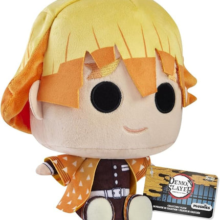 Funko Plush: Demon Slayer - 7" Zenitsu Agatsuma - Collectable Soft Plush - Birthday Gift Idea - Official Merchandise - Stuffed Plushie for Kids and Adults - Ideal for Anime Fans and Girlfriends