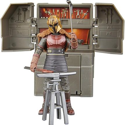 STAR WARS The Vintage Collection The Armorer’s Forge, The Mandalorian 3.75 Inch Collectible Playset with Action Figure