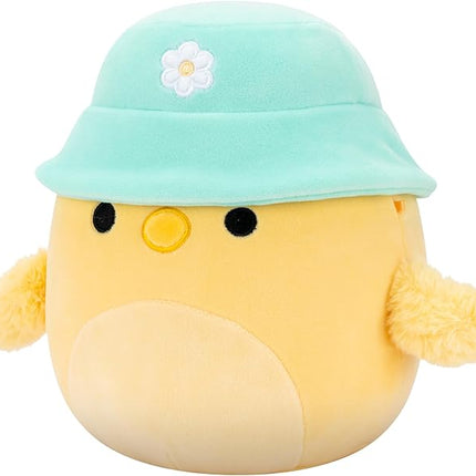 Squishmallows Original 8in Triston The Yellow Chick with Bucket Hat – Official Jazwares Plush (Little)