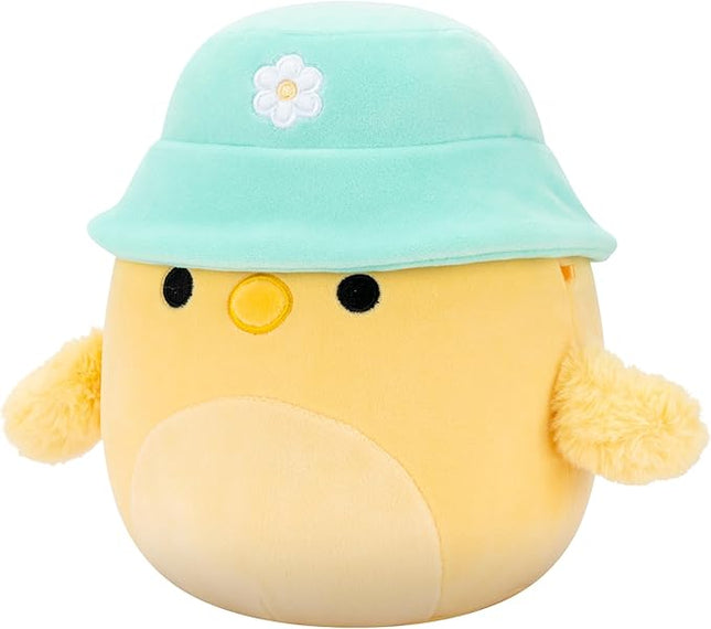 Squishmallows Original 8in Triston The Yellow Chick with Bucket Hat – Official Jazwares Plush (Little)