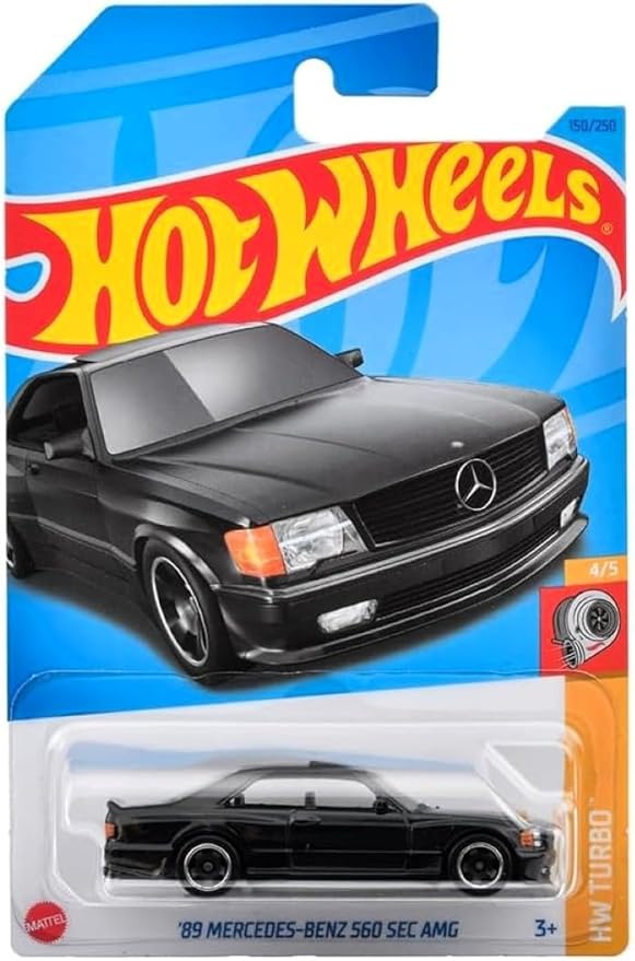 Hot Wheels '89 Mercedes-Benz 560 SEC AMG (Black) 2023 HW Turbo