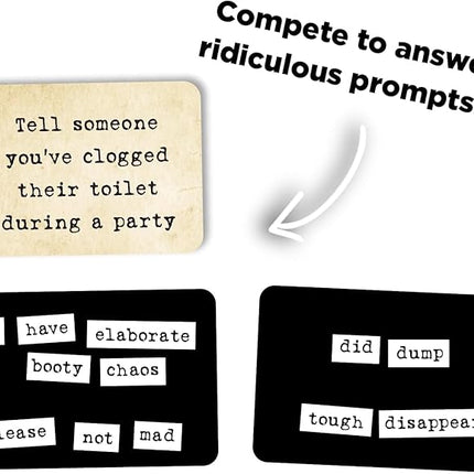 Ransom Notes - The Ridiculous Word Magnet Party Game & Expansion Pack One Bundle, 3+ Players