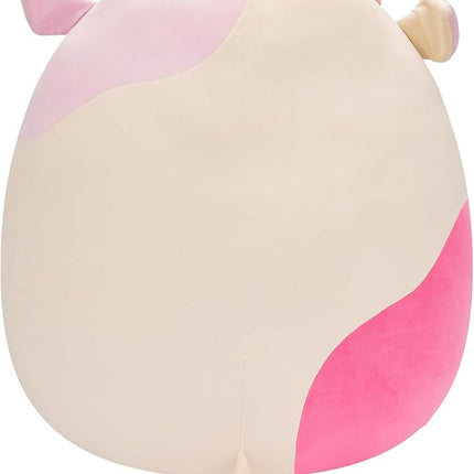 Squishmallows Original 20-Inch Caedyn Cream Cow with Pink Spots - Official Jazwares Jumbo Plush