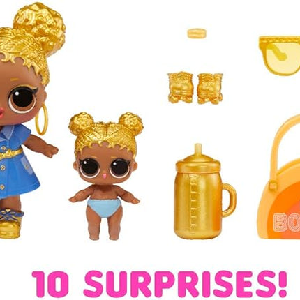 L.O.L. Surprise! Confetti Pop Birthday Sisters- with Collectible Doll, Lil Sister, 10 Surprises, Confetti Surprise unboxing, Accessories, Limited Edition Doll, Present Box Packaging