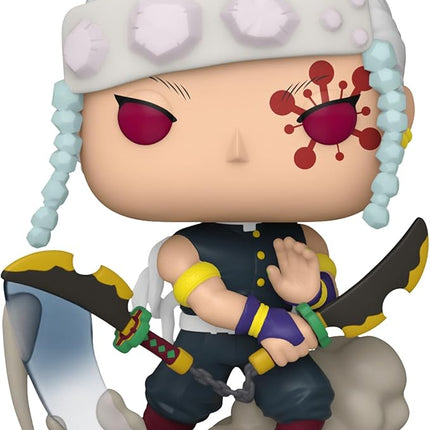 Funko POP! Animation: Demon Slayer - Tengen Uzui - 1/6 Odds for Rare Chase Variant - Metallic - Collectable Vinyl Figure - Gift Idea - Official Merchandise - for Kids & Adults - Anime Fans