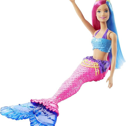 Barbie Dreamtopia Mermaid Doll with Pink & Blue Hair & Tail, Plus Tiara Accessory