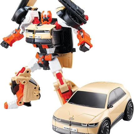 New TOBOT, TOBOT X, Youngtoys Transforming Collectible Vehicle to Robot, Heroes Animation Character Toys for Kids 3 and up Transform Toys Cars, Large Size 9-inch