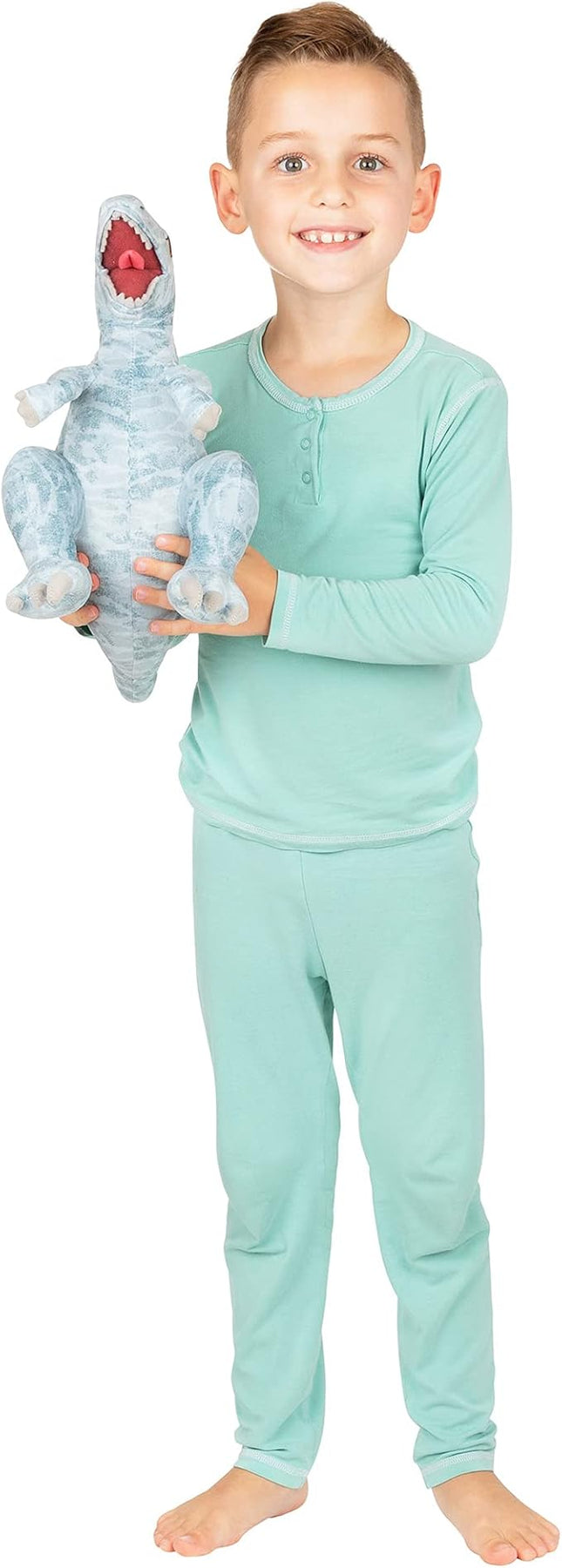 Franco Kids Bedding Super Soft Plush Mini Cuddle Pillow Buddy, One Size, Jurassic World Blue T-Rex