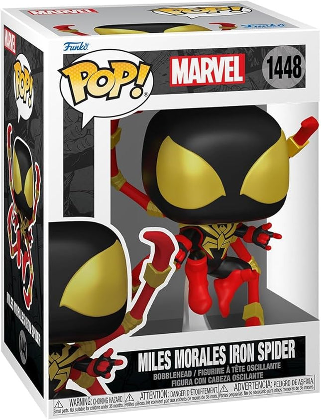 Funko POP Marvel: Spider-Man Comics - Miles Morales Iron Spider - 1/6 Odds for Rare Chase Variant - Marvel Comics - Collectable Vinyl Figure - Gift Idea - Official Merchandise - for Kids & Adults