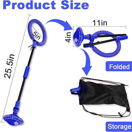 Skip Ball, Portable Foldable Colorful Flash Wheel Swing Ball, Kids Toys for Girls & Boys, Sports Fitness Toys for Kids & Adults. Gifts for Mom Women & Girls Toys Age 5-10 Years