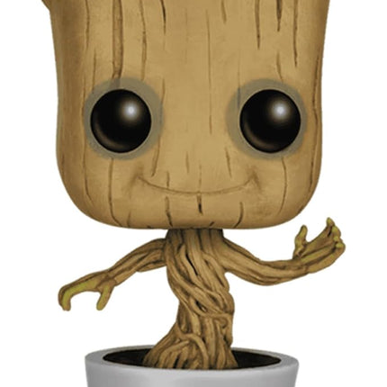 Funko Pop! Marvel 2-Pack Bundle – Captain America with Broken Shield & Mjolnir (Avengers: Endgame) and Dancing Groot (Guardians of The Galaxy)