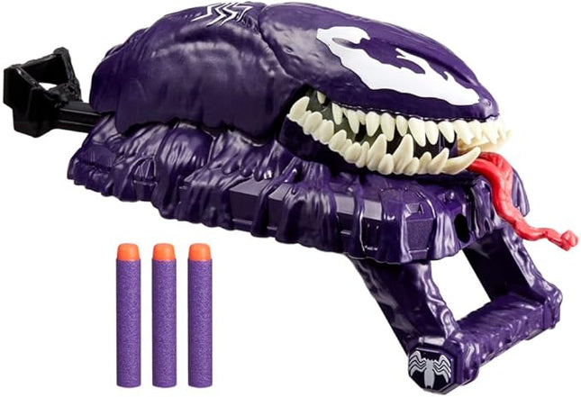 Nerf Marvel Spider-Man VenomVersus Marvel's Venom Strike Blaster, Spider-Man Role Play Toy