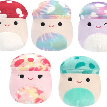 Squishmallows Original 5in Mushroom 5-Pack - Ultrasoft Official Jazwares Plush (Little)