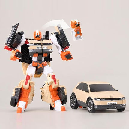 New TOBOT, TOBOT X, Youngtoys Transforming Collectible Vehicle to Robot, Heroes Animation Character Toys for Kids 3 and up Transform Toys Cars, Large Size 9-inch
