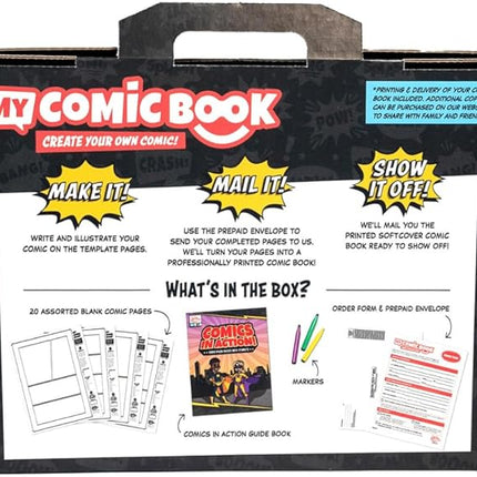 Lulu Jr. My Comic Book Making Kit, Multicolor, 6.75" x 10.25"
