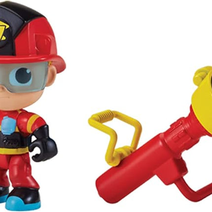 BANDAI Vlad & Niki Play Action Figure - Fireman Vlad - Articulated Action Figurine with Accessories, Multicolor, P57557